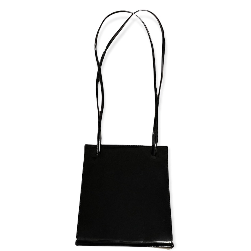 Chic Black Patent Leather Bag